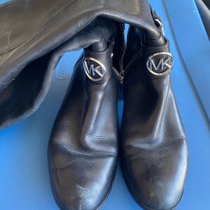 Michael Kors Black Leather Boots